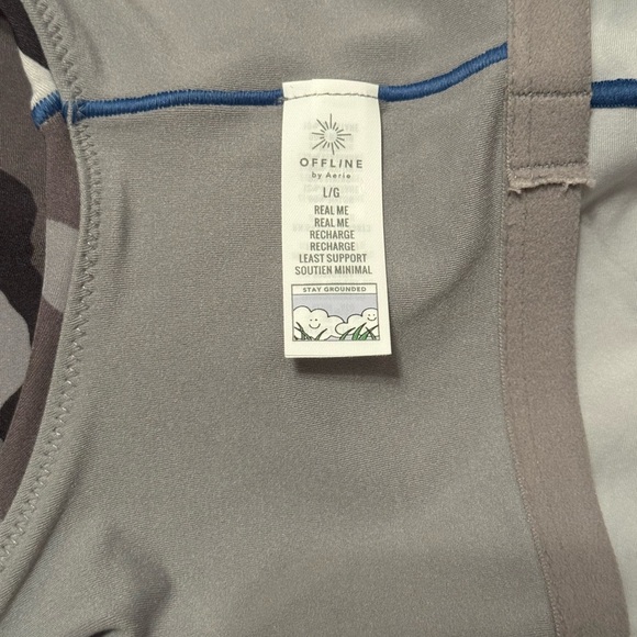 NWT Aerie Camouflage Print Crop Workout Top - Picture 9 of 10
